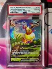 2021 Pokemon SWSH BSP Flareon VMax Prem. Coll #180 FA Flareon VMax PSA 8 picture