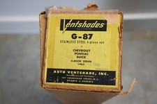 Ventshade G-87 stainless 4-piece set NOS vintage Pontiac Chevy Buick 1963-1964 picture