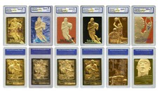 Kobe Bryant Mega-Deal Licensed 1996 ROOKIE Gold Cards Graded GEM 10 - SET OF 6 picture