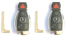 X2 Mercedes Benz 1997-2014 4 Button Fobik Key IYZ-3312 NEC & BGA A+++ USA Seler picture