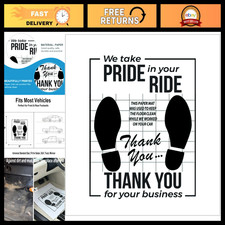 200 Pcs White Disposable Car Floor Mats - Auto Detailing Protector Covers 16x20 picture