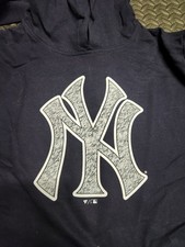 Fanatics New York Yankees MLB Navy Pullover Hoodie Sweatshirt Size Men's Large picture