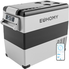 12V Portable Electric Cooler 59QT 55L Freezer Dual Zone Camping Travel AC DC Pro picture