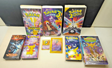 LOT POKEMON VHS Clamshell Videos Movies + Unown Card Insert DIGIMON TITAN AE picture