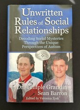 SIGNED Temple Grandin Unwritten Rules Social Relationships 2005 HC DJ Autism VG picture