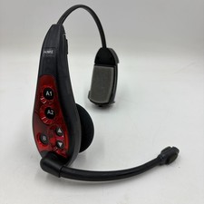USED HME HS6000 RED Wireless Drive Thru Intercom Headset Works Great NO BATTERY picture