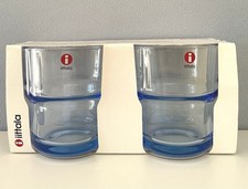 iittala Ote Blue Set of 2 MINT RARE picture