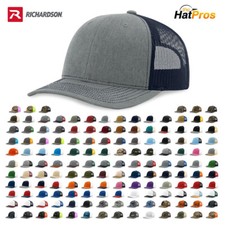 Richardson 112 Trucker Hat Blank Snapback Mesh Back Cap 135+ Colors picture