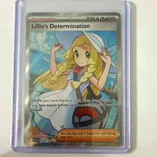 Pokemon Lillie's Determination Full Art Holo Ultra Rare #169/132 ME01 EN 2016 picture