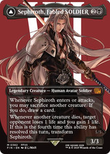 x1 Sephiroth Fabled SOLDIER / One-Winged Angel FIN MTG 382 BORDERLESS MYTHIC 1x picture