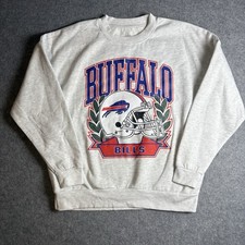 Buffalo Bills Gameday Couture Crewneck Sweatshirt Men’s Long Sleeve Gray Size S picture