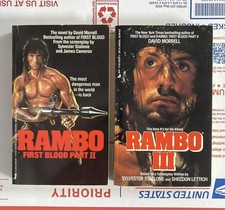 Rambo First Blood - Part 2 + Rambo 3 - David Morrell - 1st Edition Books - RARE picture