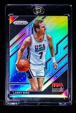 Larry Bird RARE REFRACTOR SILVER DREAM TEAM USA CARD 2022-23 Panini Prizm HOF picture
