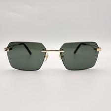 NEW Zilli ZI 65086 C03 Sunglasses Black Gold Titanium France 58-18-145 Handmade picture