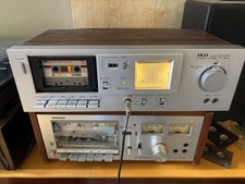 Vintage AKAI CS-M01A Stereo Cassette Deck Auto Reverse for PARTS OR FIX picture