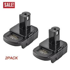 2X USB Battery Adapter Converter for De walt 20V Milwaukee 18V to Ryobi 18V Tool picture
