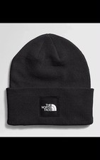 NWT THE NORTH FACE BIG BOX MENS CUFFFED Knit beanie Hat_Black picture