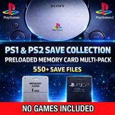 PS1 + PS2 Unlocked Save Collection - 550+ Saves - 100% Complete picture