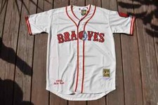 BOSTON BRAVES 1935 BABE RUTH CREAM Stitched Throwback Jersey Size XL NWT picture