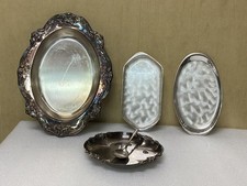 Vintage Gorham Silver Original Silverplate Serving tray bundle WMF-IKORA Empress picture