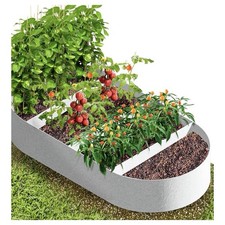 CJGQ 6x3x1ft Fabric Raised Garden Bed 95 Gallon Planter Large Oval Garden Boxes picture