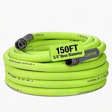 150FT Hybrid Rubber Garden Hose 5/8