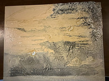 OOAK Abstract Textured Original Painting on Canvas, Unframed. picture