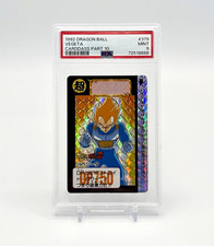 1992 Bandai Dragon Ball Carddass Part 10 Vegeta Prism #379 Japanese PSA 9 picture