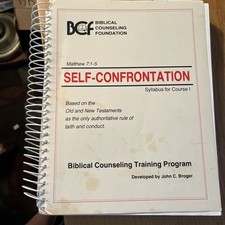Self-Confrontation: A Manual for In-Depth Biblical Discipleship Counseling picture
