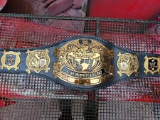 OLD UNDISPUTED V2 HEAVYWEIGHT CHAMPIONSHIP BELT WRESTLING TITLE 4MM ZINC ADULT picture