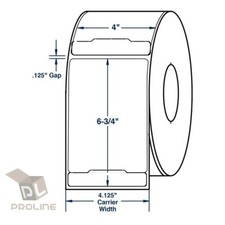 20 Rolls FedEx UPS 4x6.75 Perforated Thermal Shipping Label 1