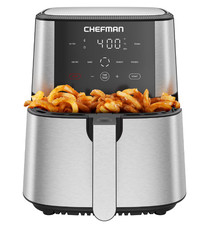 Chefman 6 Qt Air Fryer w/ Touch Controls, HI-FRY, Stainless Steel picture