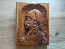 Pierre Labelle Wood Carving Relief Plaque Saint-Jean-Port-Joli Quebec Folk Art picture