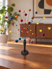 Kinetic Atomic Wire Ball Neon Sculpture Abstract Art Vintage MCM Laurids Lonborg picture