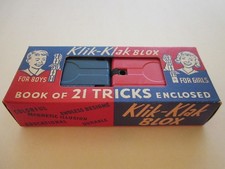 Vintage 1950’s Klik Klak Blox W/Book Of 21  Magic Tricks Excellent Appears NOS picture