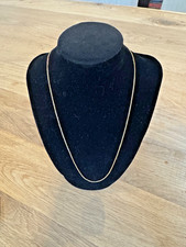 Vintage 18K Yellow Gold Box Chain 20.5