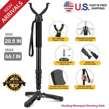 3-in-1 Hunting Tripod Monopod Shooting Stick Gun Rifle Crossbow Rest 20.5