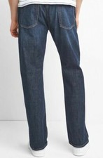 Mens Gap 1969 Relaxed Fit Medium Authentic Indigo Blue Jeans sz 31 X 34 NEW NWT picture