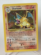 Wizards of the Coast Charizard 004/130 Base Set 2 Holo Rare Stage 2 1999 SWIRL picture