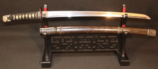 Antique Wakizashi Ichiryu Tomoyoshi 一柳友善 Fuchi Handachi Koshirae 半太刀, Edo Period picture