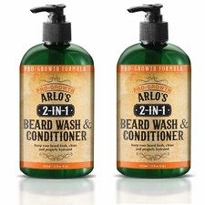 Arlo's 2-in-1 Beard Wash and Conditioner 12 oz. - Pro Growth Formula (2-PACK) picture