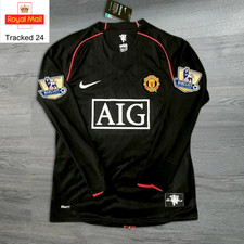 RONALDO NO.7 Manchester United 07/08 Black Away Retro Jersey (Sizes S-XL) picture