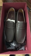 New Bruno Magli Size 11.5 Dark Brown Loafers Men’s Dress Shoes With Box picture