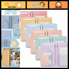 6 Pcs Colorful Server Book with Zipper Pockets & Money Pocket for Waitress/Barte picture