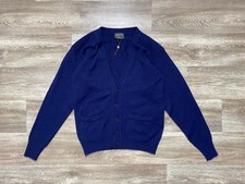 Ermenegildo Zegna Cashmere Blue Men's Italy Vintage 100% - It Cardigan Size M picture