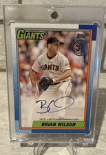 2025 Topps Series 1 - 1990 Topps Baseball Autographs Brian Wilson #90A-BWI (AU) picture