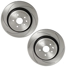 Brembo Pair Set of 2 Rear Slotted 345mm Brake Disc Rotors For Lexus GS F RC F picture