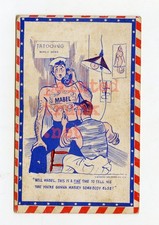 original antique 1930s tattooing mabel sailor navy cartoon tattoo card postcard picture