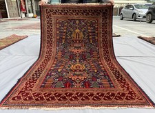 Blue Antique Afghan Baluchi Rug 3x5 Hand Knotted Persian Style Oriental Carpet picture