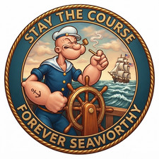 Popeye The Sailorman Forever Seaworthy Comic USN Best Military 4